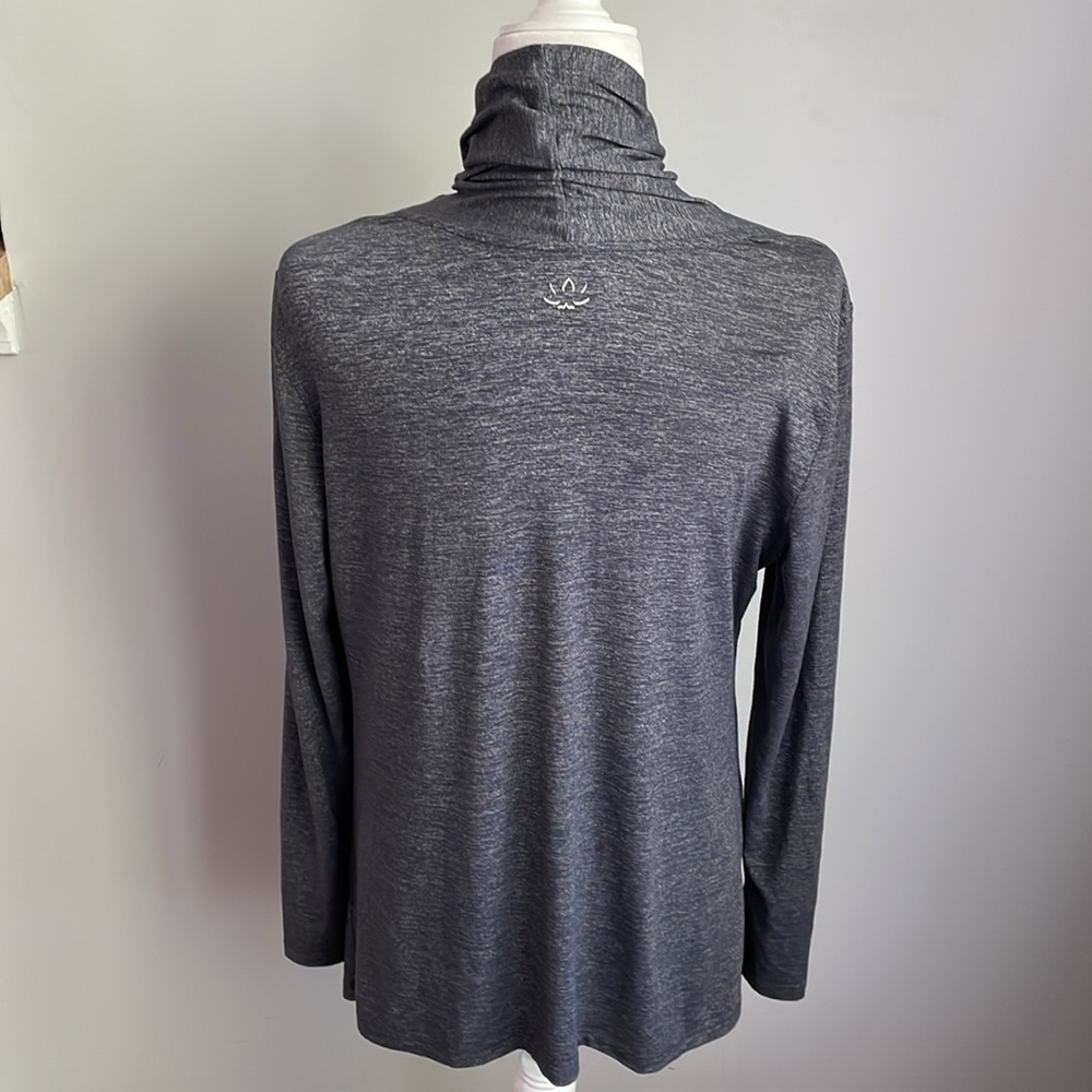 Beyond Yoga Gray Cloud Drape Cardigan Size Large - Picture 6 of 10